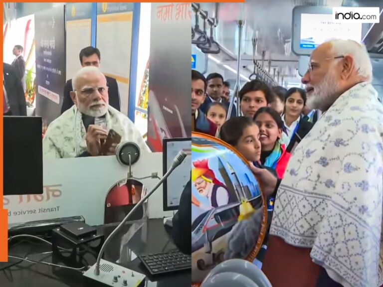 Photos: पीएम मोदी ने खुद लिया टिकट, बच्चों संग किया सफर, दिल्ली-मेरठ RRTS को दिखाई हरी झंडी